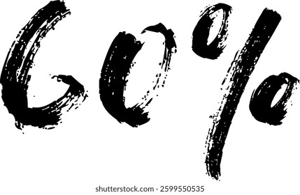 25 Percent Discount Offer Number Typography Style A1297