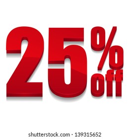 25 Percent Off Digits