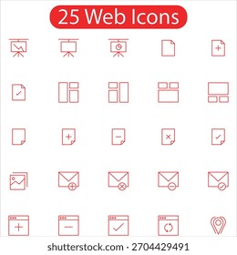 25 Popular Web Icons Pack 