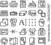 25 print publication icon set