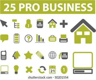 25 signos profesionales. vector