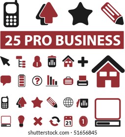 25 signos profesionales. vector