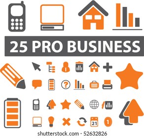 25 pro business signs. vector