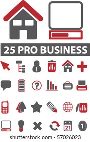 25 pro business signs. vector