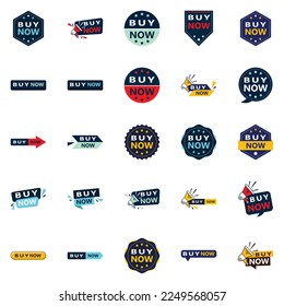 25 Professional Typographic Designs for a refined sales message Buy Now