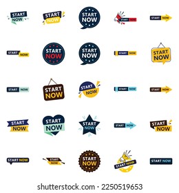 25 Professional Typographic Elements for a polished start up message Start Now