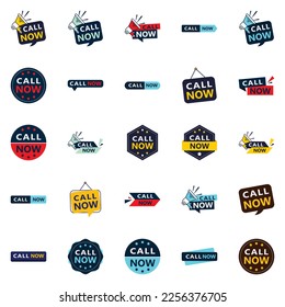 25 Professional Typographic Elements for a polished calling message Call Now