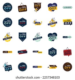 25 Professional Vector Designs in the Up to 70% Off Bundle Perfect for Sale Promotions