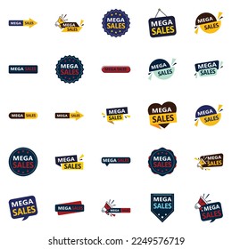 25 Professional Vector Designs in the Mega Sale Bundle   Perfect for Advertising