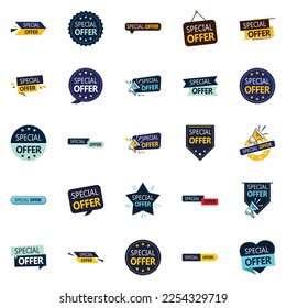 25 Professional Vector Designs in the Special Offer Bundle  Perfect for Promotions