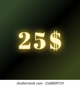 25$ promotion sale for website, internet ads, social media.Big sale and super sale coupon code dollar 50$ discount gift voucher coupon summer offer ends weekend