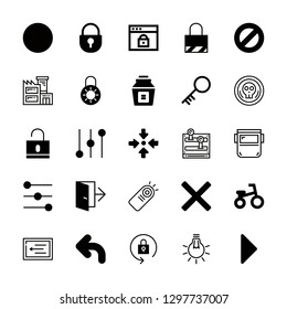 25 safety icons with exit and welder in this set
