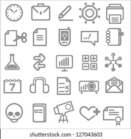 25 school and college icons. Vector education icons set ?1