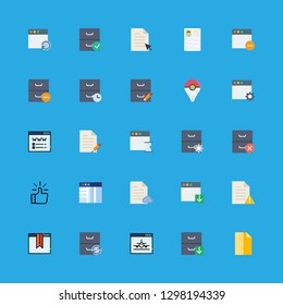 25 search icons with file and browser in this set