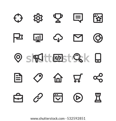 25 SEO Pixel Perfect Icons