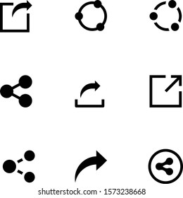 25 Share icon set 02