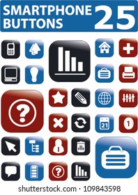 25 smartphone apps glossy buttons