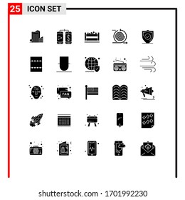 25 Solid-Glyph-Konzept für Websites Mobile und Apps bestätigen; Management; bangladesh; Iteration; Design-Elemente für geschäftlich bearbeitbare Vektorillustrationen