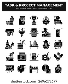 25 Symbole für Aufgaben- und Projektmanagement. Optimieren Sie Ihren Arbeitsablauf