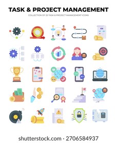 25 Symbole für Aufgaben- und Projektmanagement. Steigern Sie die Effizienz Ihres Unternehmens