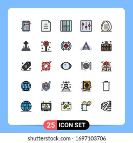 25 Vector temático Línea llena Colores planos y Símbolos editables de bebidas; usuario; dibujar; establecimiento; elementos Elementos Editables de diseño de vectores