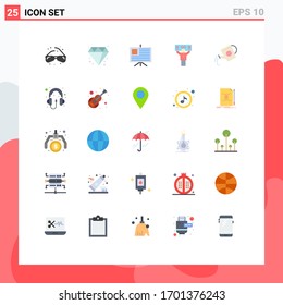 25 Thematic Vector Flat Colors and Editable Symbols of tank; beverage; business; water tank; support Editable Vector Design Elements