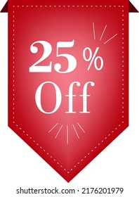 25% veinticinco por ciento descuento promoción de venta