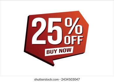 25% veinticinco por ciento de descuento comprar ahora poster banner diseño gráfico icono símbolo de logo símbolo de sitio web de redes sociales cupón

