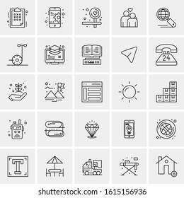 25 Universal Business Icons Vector illustration