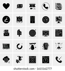 25 Universal Business Icons Vector illustration