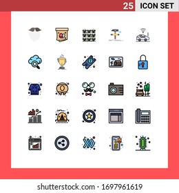 Flat Line Icons Set Education Process Stock Vector (Royalty Free) 320802974