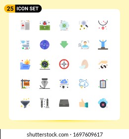 25 Universal Flat Colors Set for Web and Mobile Applications gift; find; purchase; search; mobile Editable Vector Design Elements
