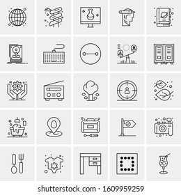 25 Universal Icons Vector illustration