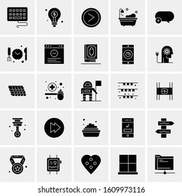 25 Universal Icons Vector illustration