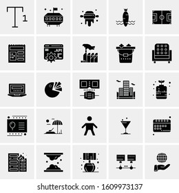 25 Universal Icons Vector illustration