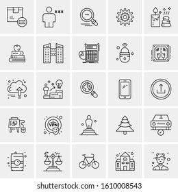 25 Universal Icons Vector illustration