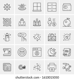 25 Universal Icons Vector illustration