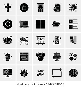 25 Universal Icons Vector illustration
