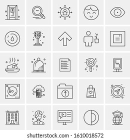 25 Universal Icons Vector illustration