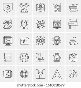 25 Universal Icons Vector illustration
