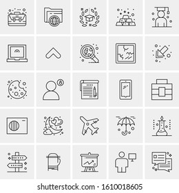 25 Universal Icons Vector illustration