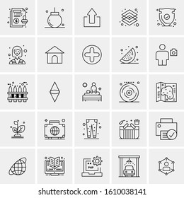 25 Universal Icons Vector illustration