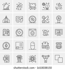25 Universal Icons Vector illustration