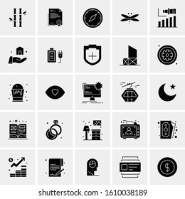 25 Universal Icons Vector illustration