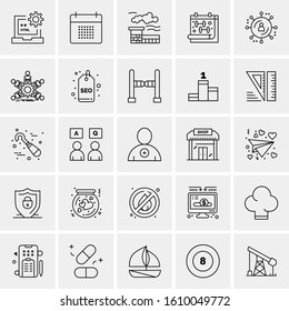 25 Universal Icons Vector illustration