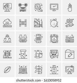 25 Universal Icons Vector illustration