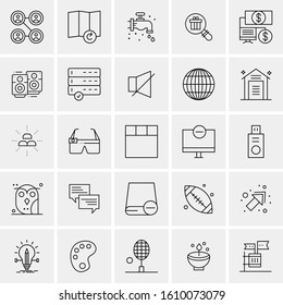 25 Universal Icons Vector illustration