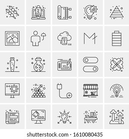 25 Universal Icons Vector illustration