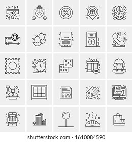 25 Universal Icons Vector illustration