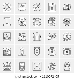 25 Universal Icons Vector illustration